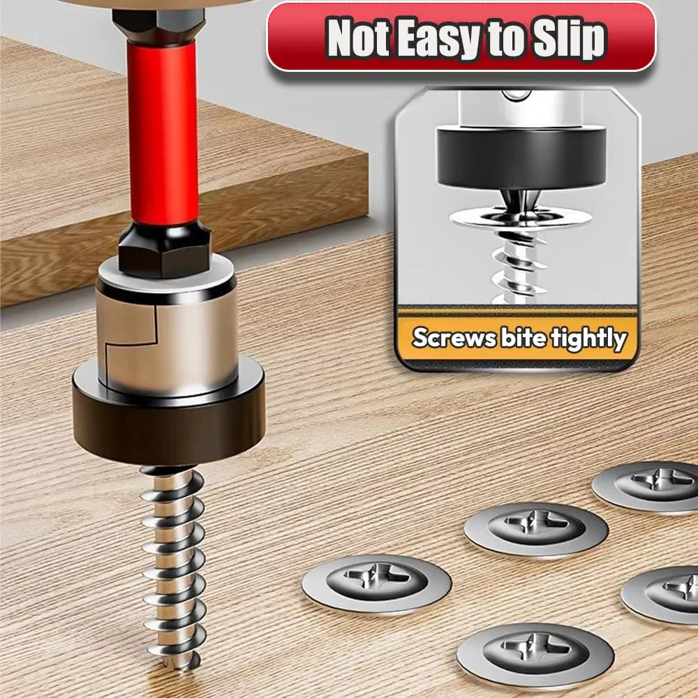 Magnetic Drywall Screw Bits — PH2 Depth-Stop Driver Bits