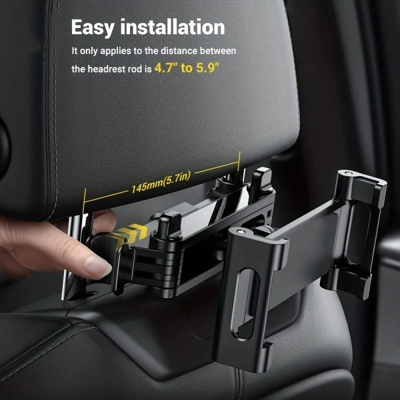 Headrest Tablet Mount — Adjustable Back-Seat Holder