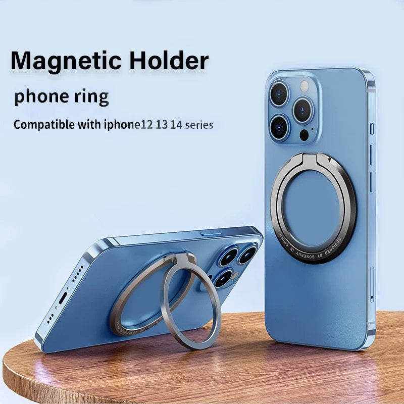 Magnetic Phone Ring Holder — MagSafe Grip, Stand & Mount