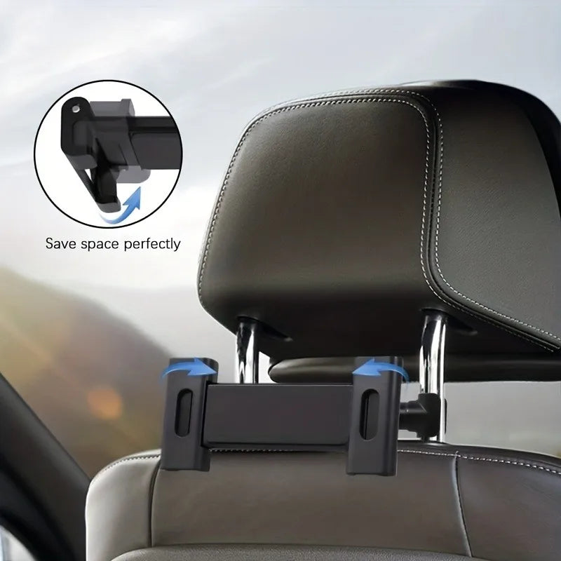 Headrest Tablet Mount — Adjustable Back-Seat Holder