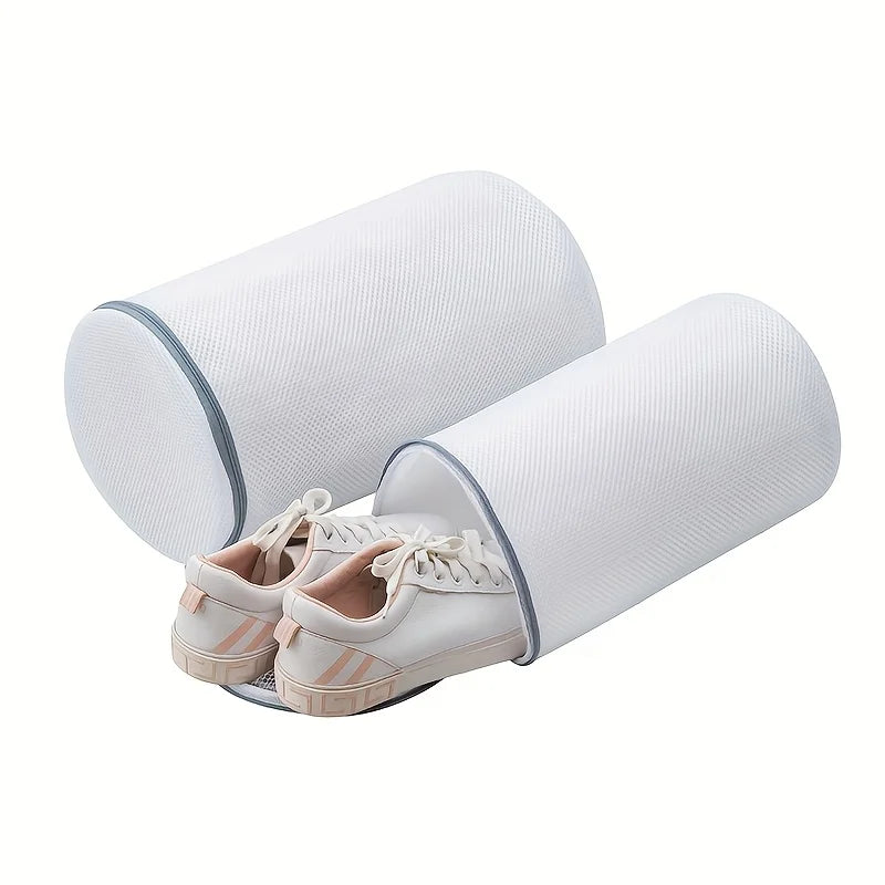Shoe Washing Bag — Zipped Mesh Laundry Bag for Trainers