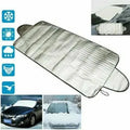 Car Windscreen Frost Cover — Foil Ice & Snow Shield with Mirror Flaps