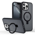 MagSafe Ring Stand Case — Matte Magnetic iPhone Cover with Kickstand