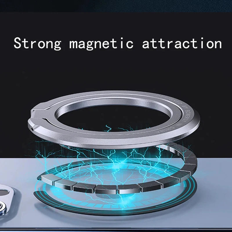Magnetic Phone Ring Holder — MagSafe Grip, Stand & Mount