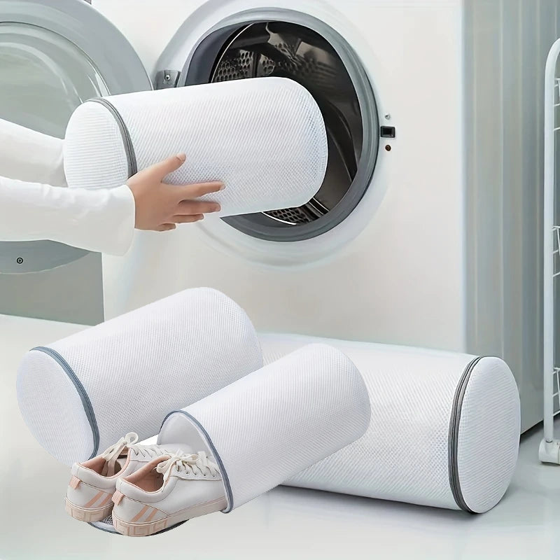 Shoe Washing Bag — Zipped Mesh Laundry Bag for Trainers