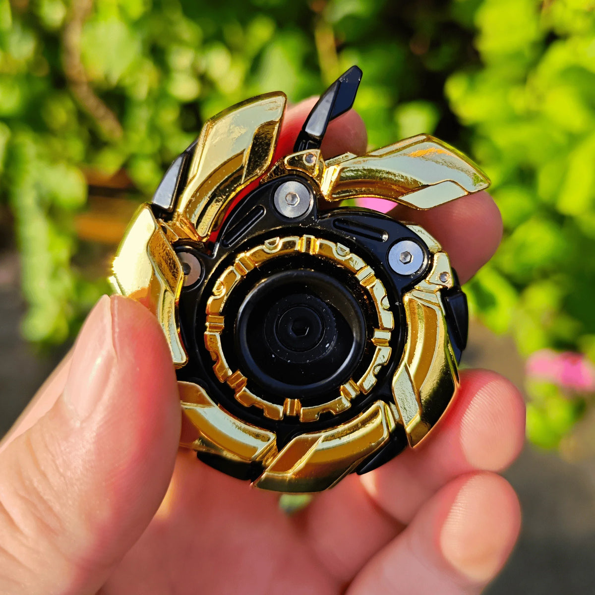 Armour Plate Fidget Spinner — Weighted Metal EDC Desk Toy